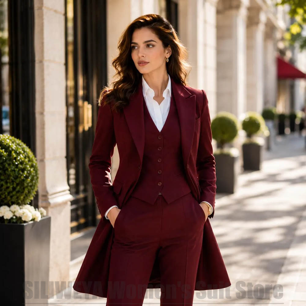 Women Formal Wear Outfits - Conjunto Feminino de 3 Peças Elegante