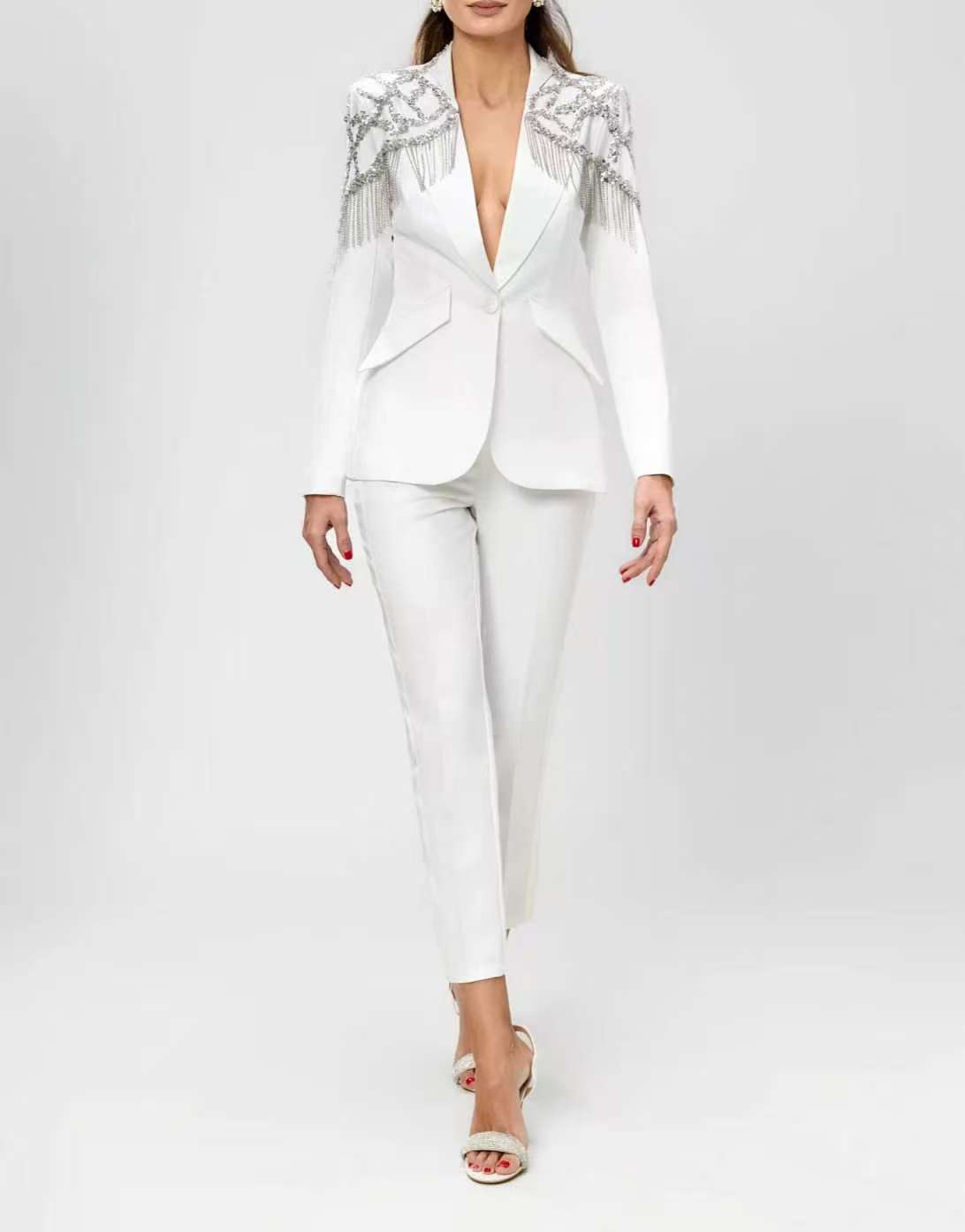 Conjunto Feminino de 2 Peças c - Women'S Formal Wear For Wedding Guest avaliação e preço