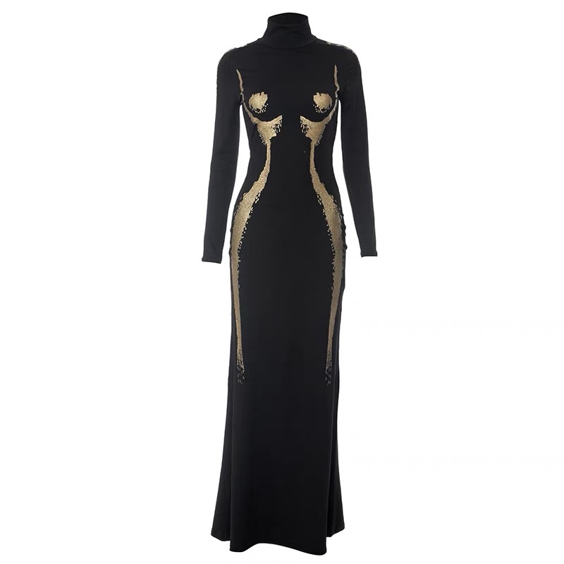 Sexy 3d forma do corpo vestido - Formal Wear Gowns For Women avaliação e preço