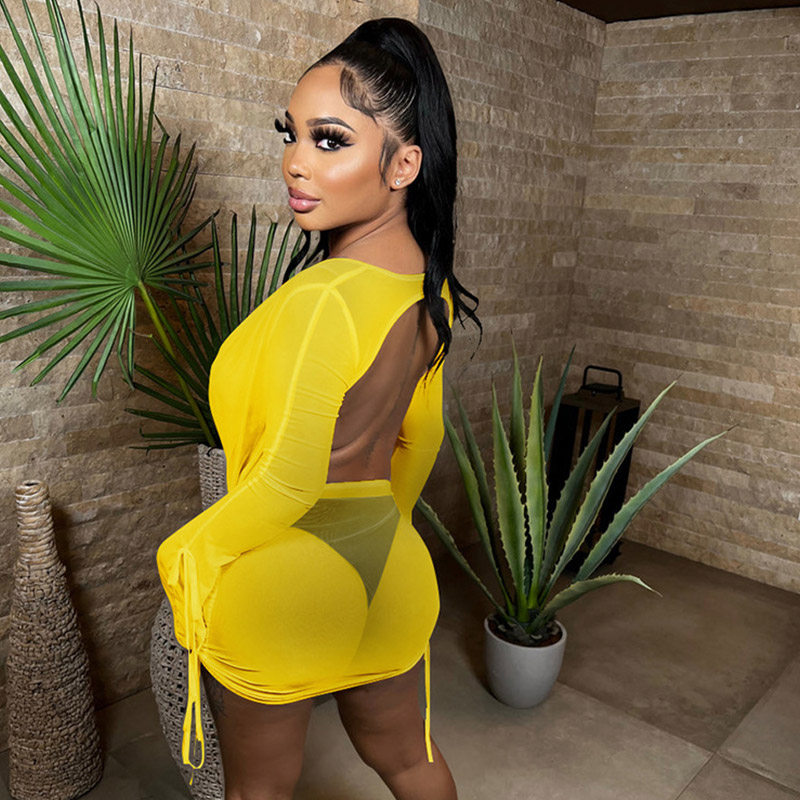 Sexy malha profunda v vestido  - Formal Wear Gowns For Women avaliação e preço